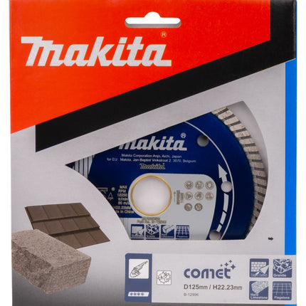 Afbeelding Makita diamantschijf 125x22,2mm blauw B-12996