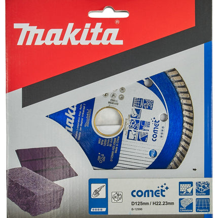 Afbeelding Makita diamantschijf 125x22,2mm blauw B-12996