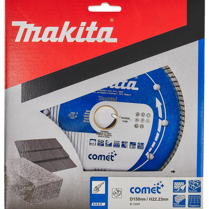 Afbeelding Makita diamantschijf 150x22,2mm blauw B-13007
