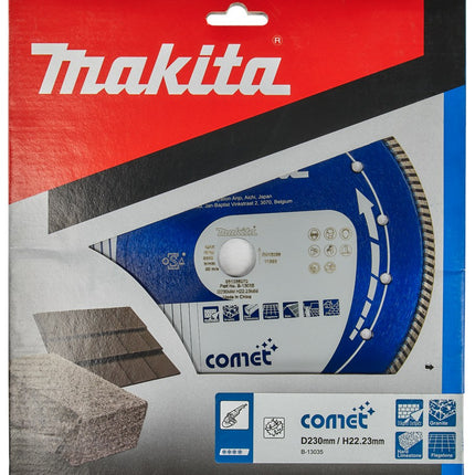 Afbeelding Makita diamantschijf 230x22,2mm blauw B-13035