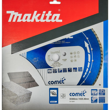 Afbeelding Makita diamantschijf 300x25,4mm blauw B-13041