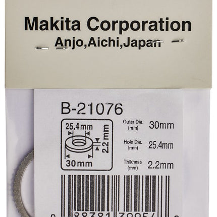 Afbeelding Makita reduceerring 30x25,4x2,2mm B-21076