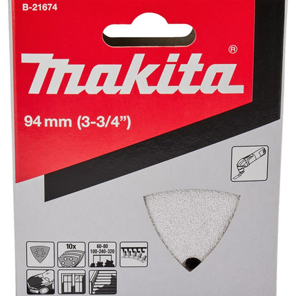 Afbeelding Makita schuurvel 94x94x94 vlc/wt asso B-21674
