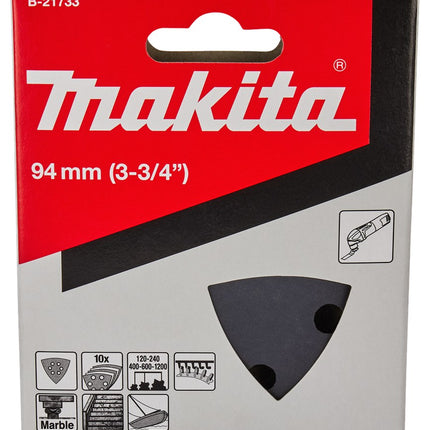 Afbeelding Makita schuurvel 3-k blk assorti B-21733