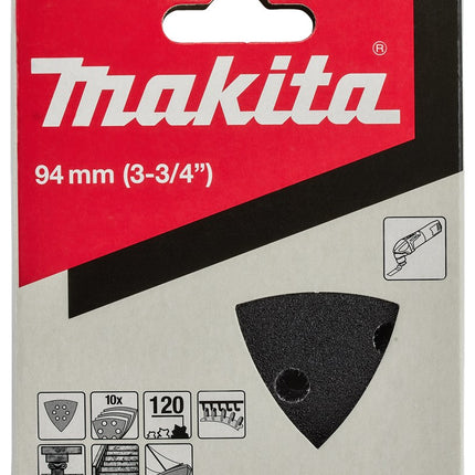 Afbeelding Makita schuurvel 3-k k120 black v. B-21749