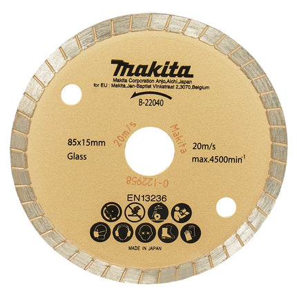 Afbeelding Makita diamantsch. 85x15x2,0 auto B-22040