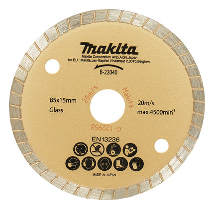 Afbeelding Makita diamantsch. 85x15x2,0 auto B-22040
