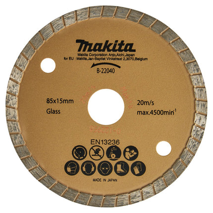 Afbeelding Makita diamantsch. 85x15x2,0 auto B-22040