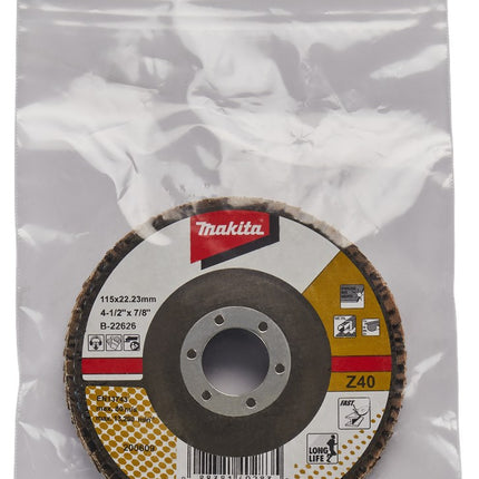 Afbeelding Makita schuursch.115x22mm k40 uni-za B-22626