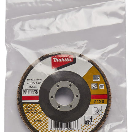 Afbeelding Makita schuursch.115x22mm k120 uni-za B-22654