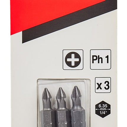 Afbeelding Makita schroefbit ph1x25mm 3 stuks B-23450
