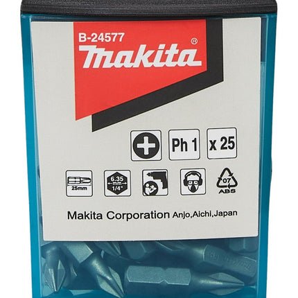 MAKITA SCHROEFBIT PH1X25MM 25STK