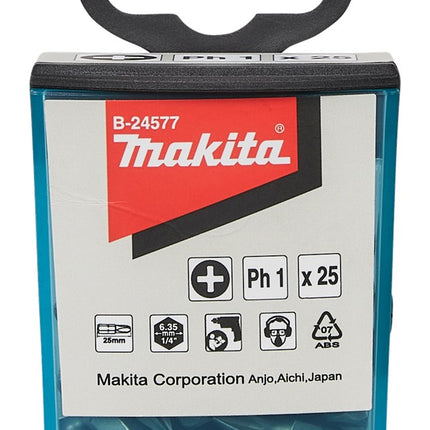 MAKITA SCHROEFBIT PH1X25MM 25STK