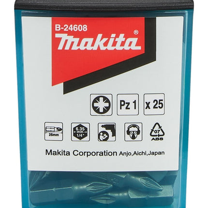 Afbeelding Makita schroefbit pz1x25 25stk B-24608