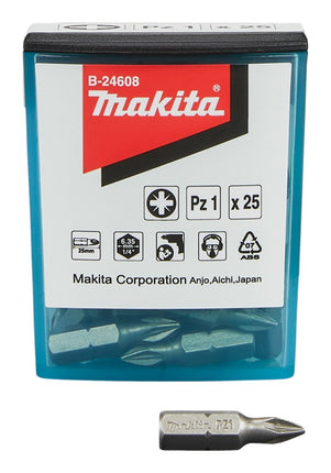 Afbeelding Makita schroefbit pz1x25 25stk B-24608