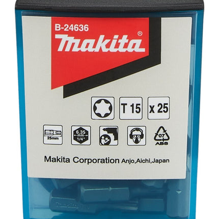 Afbeelding Makita schroefbit t15x25 25stk B-24636