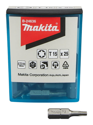 Afbeelding Makita schroefbit t15x25 25stk B-24636