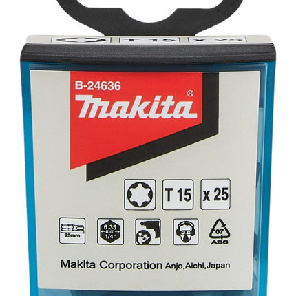 Afbeelding Makita schroefbit t15x25 25stk B-24636