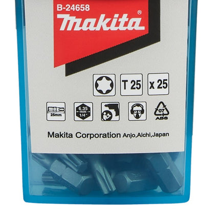 Afbeelding Makita schroefbit t25x25 25stk B-24658