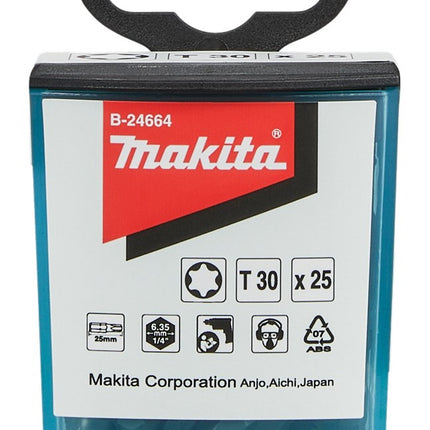Afbeelding Makita schroefbit t30x25 25stk B-24664