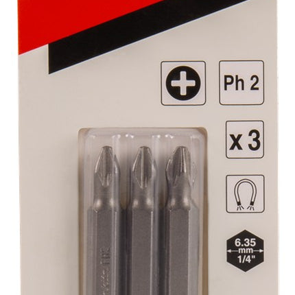 Afbeelding Makita schroefbit ph2x50mm 3 stuks B-25220