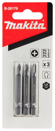 Afbeelding Makita schroefbit ph1,2,3x50 B-26179