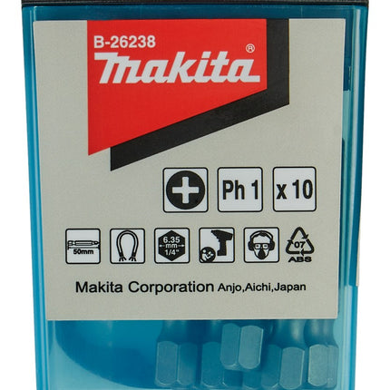 Afbeelding Makita schroefbit ph1x50mm 10stk B-26238