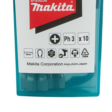 MAKITA SCHROEFBIT PH3X25 10STK