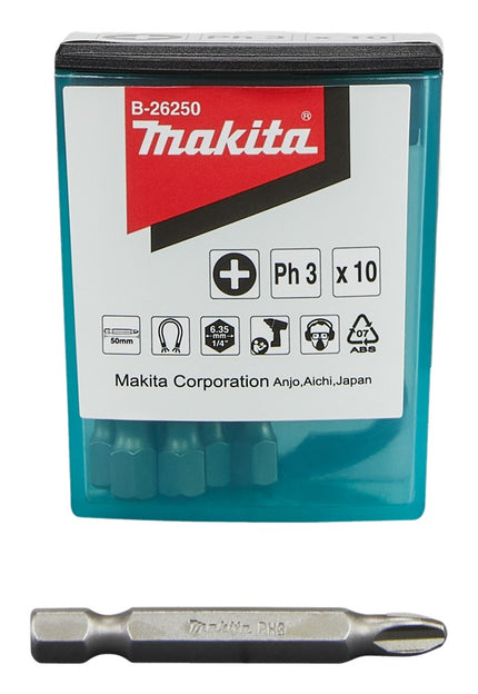 MAKITA SCHROEFBIT PH3X25 10STK