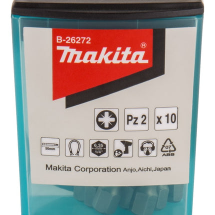 Afbeelding Makita schroefbit pz2x50mm 10 stuks B-26272