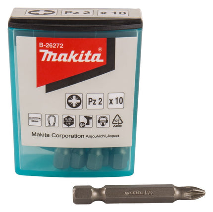 Afbeelding Makita schroefbit pz2x50mm 10 stuks B-26272