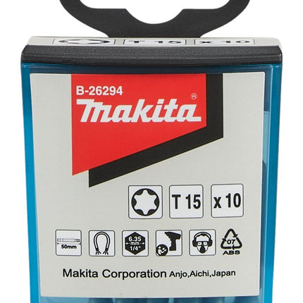 Afbeelding Makita schroefbit t15x50 10stk B-26294