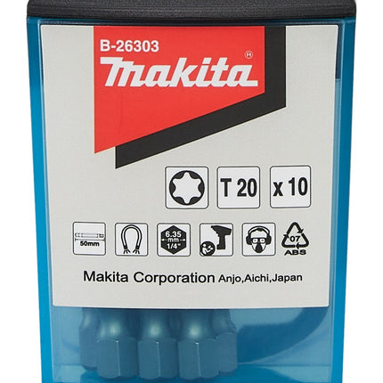 Afbeelding Makita schroefbit t20x50mm 10stk B-26303