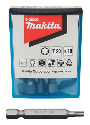 Afbeelding Makita schroefbit t20x50mm 10stk B-26303