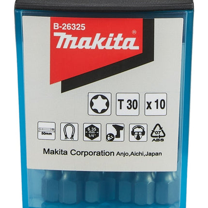 Afbeelding Makita schroefbit t30x50 10stk B-26325