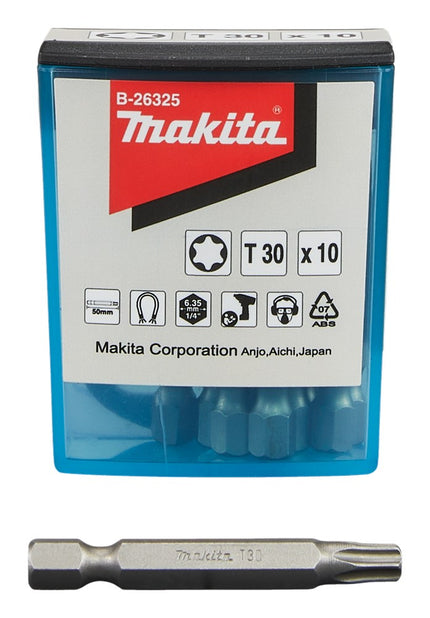 Afbeelding Makita schroefbit t30x50 10stk B-26325