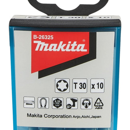 Afbeelding Makita schroefbit t30x50 10stk B-26325