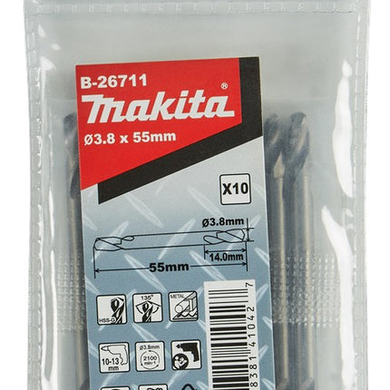 Afbeelding Makita hss-g dubb boor 3,8x55mm B-26711