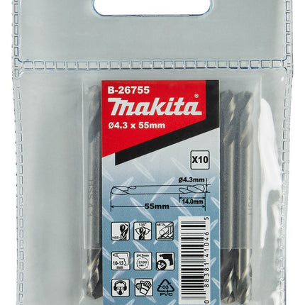 Afbeelding Makita hss-g dubb boor 4,3x55mm B-26755
