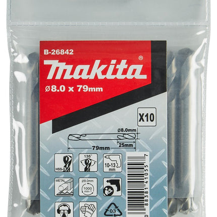 Afbeelding Makita hss-g dubb boor 8x79mm B-26842