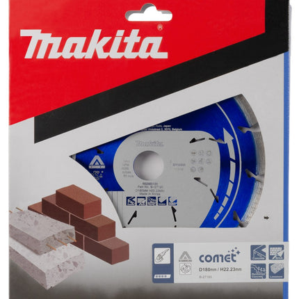 Afbeelding Makita diamantschijf 180x22,2mm blauw B-27193