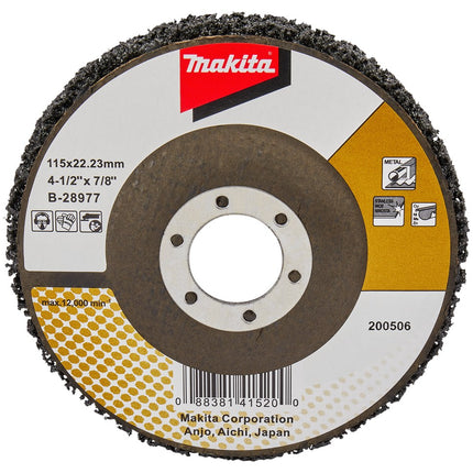 Afbeelding Makita schuursch.115x22mm fib blk B-28977