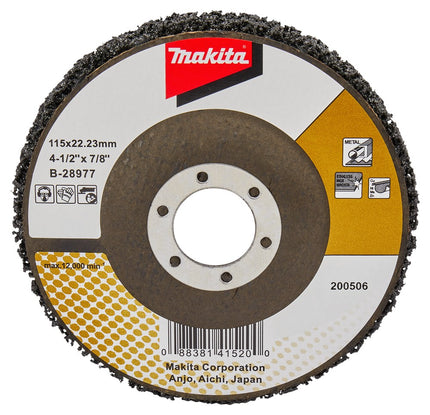 Afbeelding Makita schuursch.115x22mm fib blk B-28977