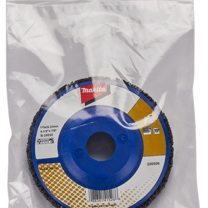 Afbeelding Makita schuursch.115x22mm nyl zwt B-29050