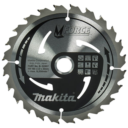 Afbeelding Makita zaagb mforce 165x20x2,0 24t15g B-32007