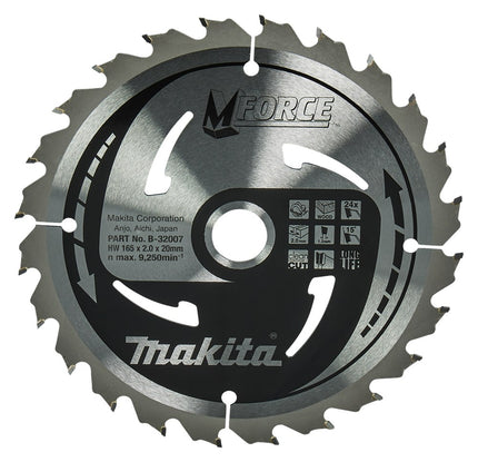 Afbeelding Makita zaagb mforce 165x20x2,0 24t15g B-32007