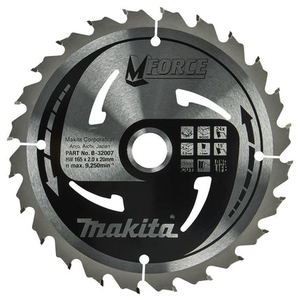 Afbeelding Makita zaagb mforce 165x20x2,0 24t15g B-32007
