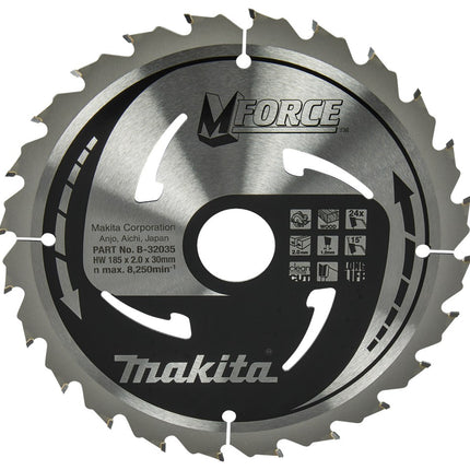Afbeelding Makita zaagb mforce 185x30x2,0 24t15g B-32035