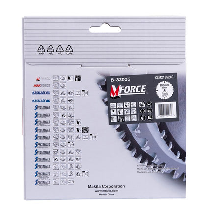 Afbeelding Makita zaagb mforce 185x30x2,0 24t15g B-32035