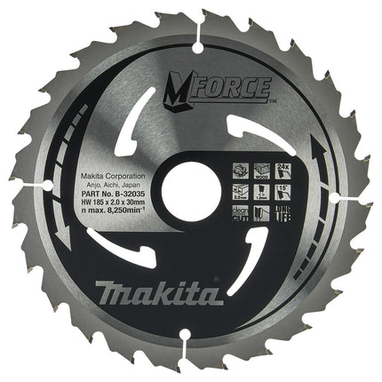 Afbeelding Makita zaagb mforce 185x30x2,0 24t15g B-32035